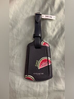 Coach Watermelon Print Luggage Tag